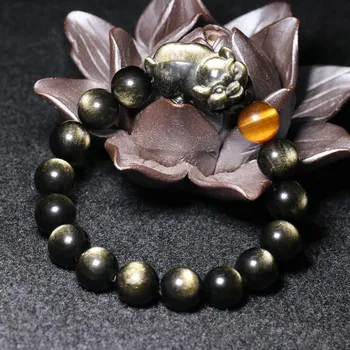 Drop Shipping Men Pig Bracelets Bangles Gold obsidian Tiger Eye Stone Round Beads Bracelets Men Fashion Jewerly Free Shipping
Drop Shipping Men Pig Bracelets Bangles Gold obsidian Tiger Eye Stone Round Beads Bracelets Men Fashion Jewerly Free Shipping
