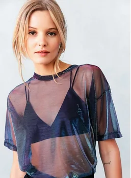 New Women Blouse Sexy Sheer Mesh Fish Net Short Sleeve See Through Top Shirt Blouse
New Women Blouse Sexy Sheer Mesh Fish Net Short Sleeve See Through Top Shirt Blouse