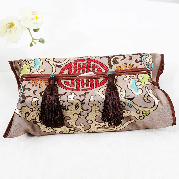 High density Dragon Silk Satin Removable Tissue Box Cover Chinese Rectangular High End Damask Decorative Kleenex Case Covers
High density Dragon Silk Satin Removable Tissue Box Cover Chinese Rectangular High End Damask Decorative Kleenex Case Covers