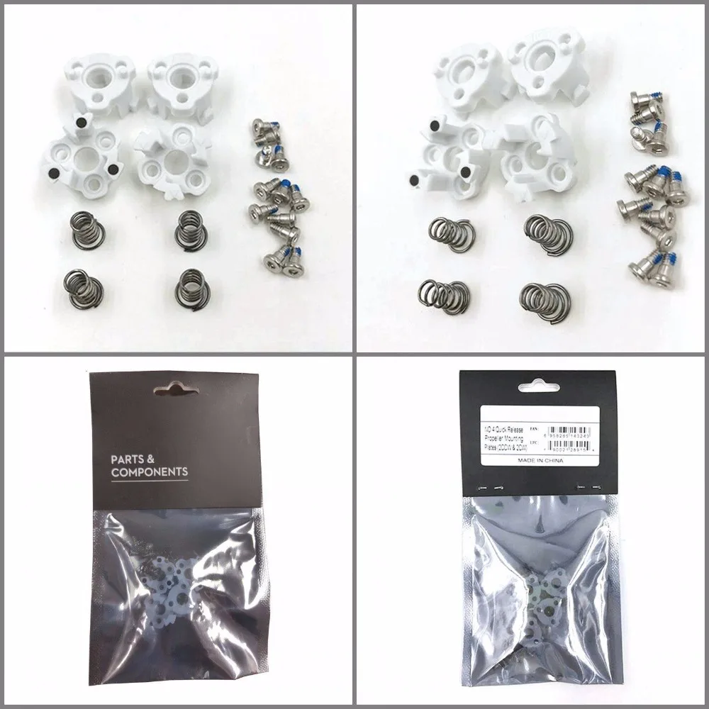 Genuine Part 4 Quick Release Propeller Mounting Plates 2 CCW & 2 CW with Screws Rings for DJI Phantom 4 / 4 Pro / 4 Pro +
Genuine Part 4 Quick Release Propeller Mounting Plates 2 CCW & 2 CW with Screws Rings for DJI Phantom 4 / 4 Pro / 4 Pro +