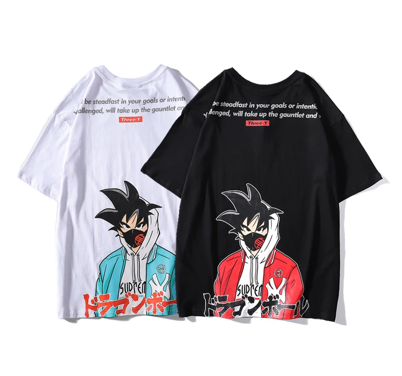 2019 Summer Brand Design Dragon Ball Goku Print Short Sleeve Shirt Hip Hop Street Dress Rock Band T-shirt Tee Men Women
2019 Summer Brand Design Dragon Ball Goku Print Short Sleeve Shirt Hip Hop Street Dress Rock Band T-shirt Tee Men Women