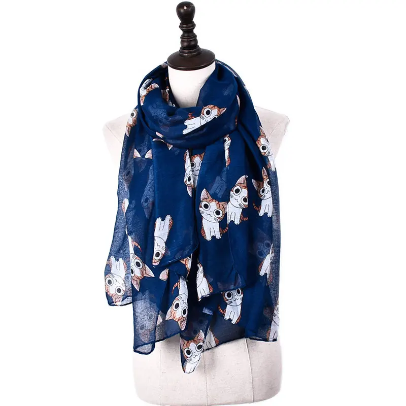 Woman's Cat Print Scarf Cute Carton Cat Blanket Stole Wrap Cute Animal Scarves Shawls
Woman's Cat Print Scarf Cute Carton Cat Blanket Stole Wrap Cute Animal Scarves Shawls
