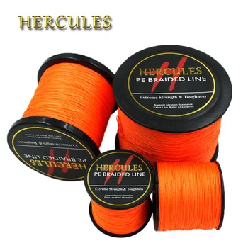 Hercules 4 Strands Fishing Line 100M 300M 500M 1000M 1500M 2000M PE Orange Braid Fishing Line Pesca Strong Carp Fishing Cord
Hercules 4 Strands Fishing Line 100M 300M 500M 1000M 1500M 2000M PE Orange Braid Fishing Line Pesca Strong Carp Fishing Cord