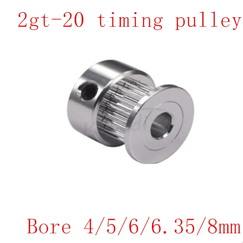 5pcs/lot GT2 2GT Timing Pulley 20 teeth Bore 4mm 5mm 6mm 6.35mm 8mm for width 6mm 2GT Synchronous Belt Small backlash 20Teeth
5pcs/lot GT2 2GT Timing Pulley 20 teeth Bore 4mm 5mm 6mm 6.35mm 8mm for width 6mm 2GT Synchronous Belt Small backlash 20Teeth