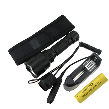 C8 Q5 LED Hunting Flashlight Torch Cree Led Red / Green / Blue Light Camping Lamp 1 Mode with 18650 Battery +Charger +Switch
C8 Q5 LED Hunting Flashlight Torch Cree Led Red / Green / Blue Light Camping Lamp 1 Mode with 18650 Battery +Charger +Switch