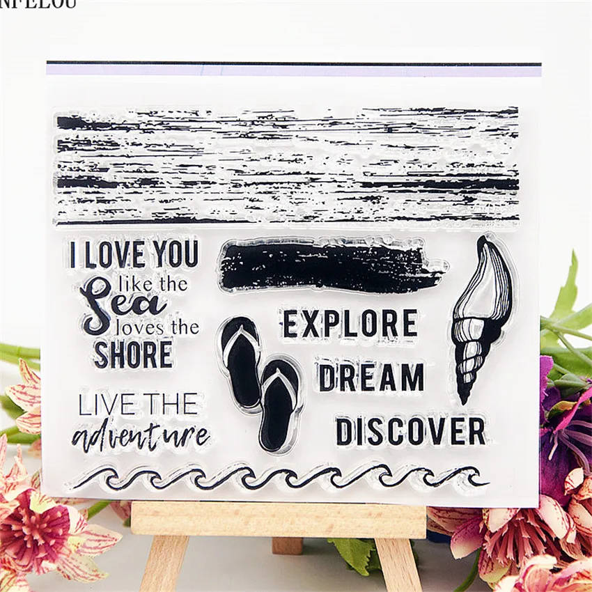 PANFELOU Shells on the beach Transparent Silicone Rubber Clear Stamps cartoon for Scrapbooking/DIY Christmas wedding album
PANFELOU Shells on the beach Transparent Silicone Rubber Clear Stamps cartoon for Scrapbooking/DIY Christmas wedding album