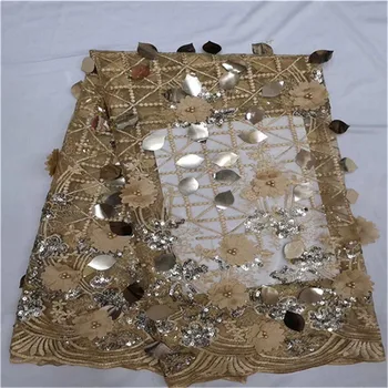 gold High Quality Nigerian Tulle 3d Lace Fabrics Latest Beaded sequins Mesh African Lace Fabric Bride French Net Lace Fabric
gold High Quality Nigerian Tulle 3d Lace Fabrics Latest Beaded sequins Mesh African Lace Fabric Bride French Net Lace Fabric