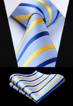 Woven Men Tie Yellow Blue Striped Necktie Handkerchief Set# TS615B8S Party Wedding Classic Pocket Square Tie
Woven Men Tie Yellow Blue Striped Necktie Handkerchief Set# TS615B8S Party Wedding Classic Pocket Square Tie
