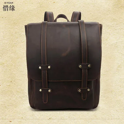 XIYUAN 2017 Men Cowhide Genuine Leather Fashion Vintage Backpacks Large Capacity Shoulder Travelling Bag For College student
XIYUAN 2017 Men Cowhide Genuine Leather Fashion Vintage Backpacks Large Capacity Shoulder Travelling Bag For College student