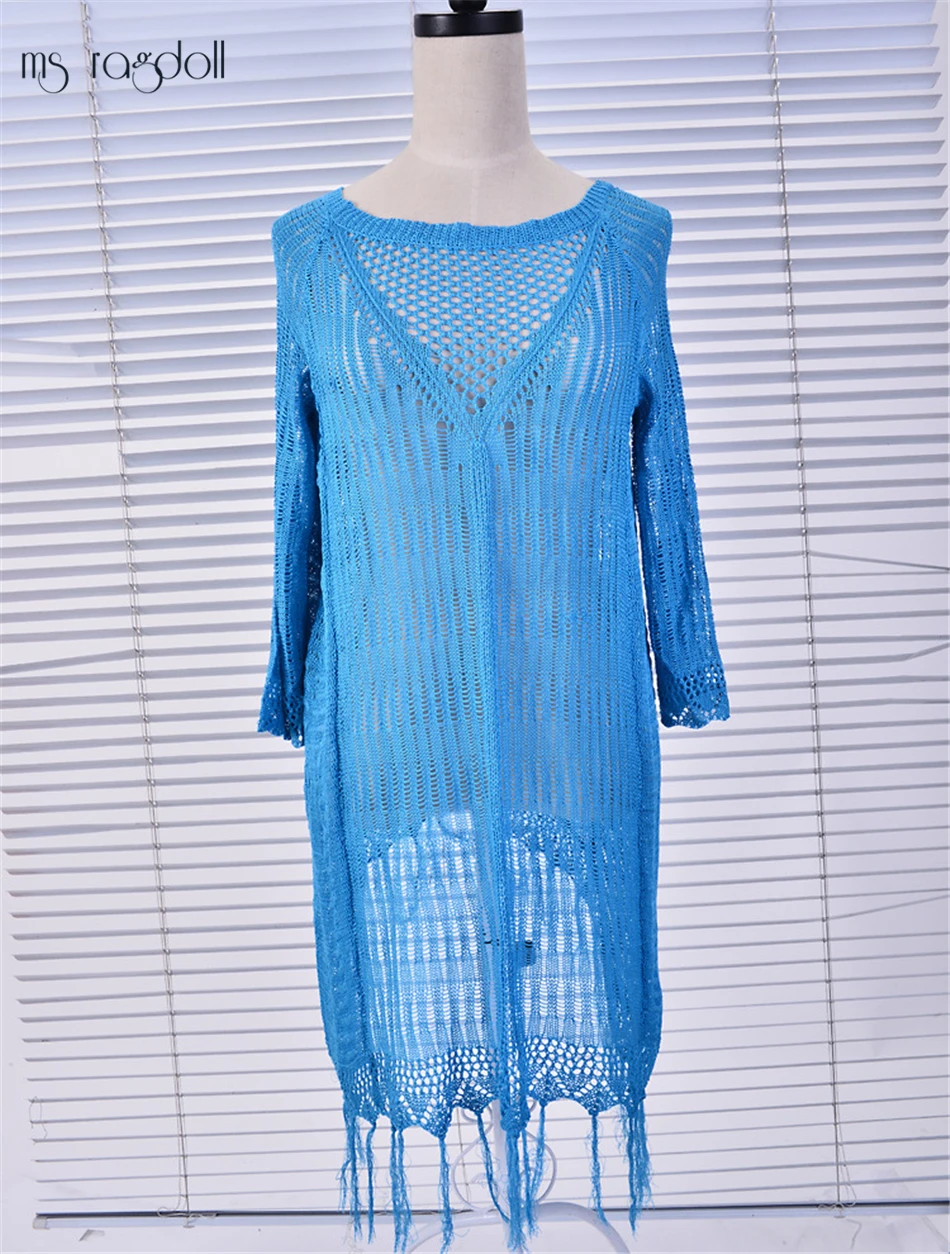 Women Sexy Bikini Beach Cover-up Swimsuit Covers up Bathing Suit Summer Beach Wear Pareo Swimwear Mesh Beach Dress Tunic Robe 11 Women Sexy Bikini Beach Cover-up Swimsuit Covers up Bathing Suit Summer Beach Wear Pareo Swimwear Mesh Beach Dress Tunic Robe 11