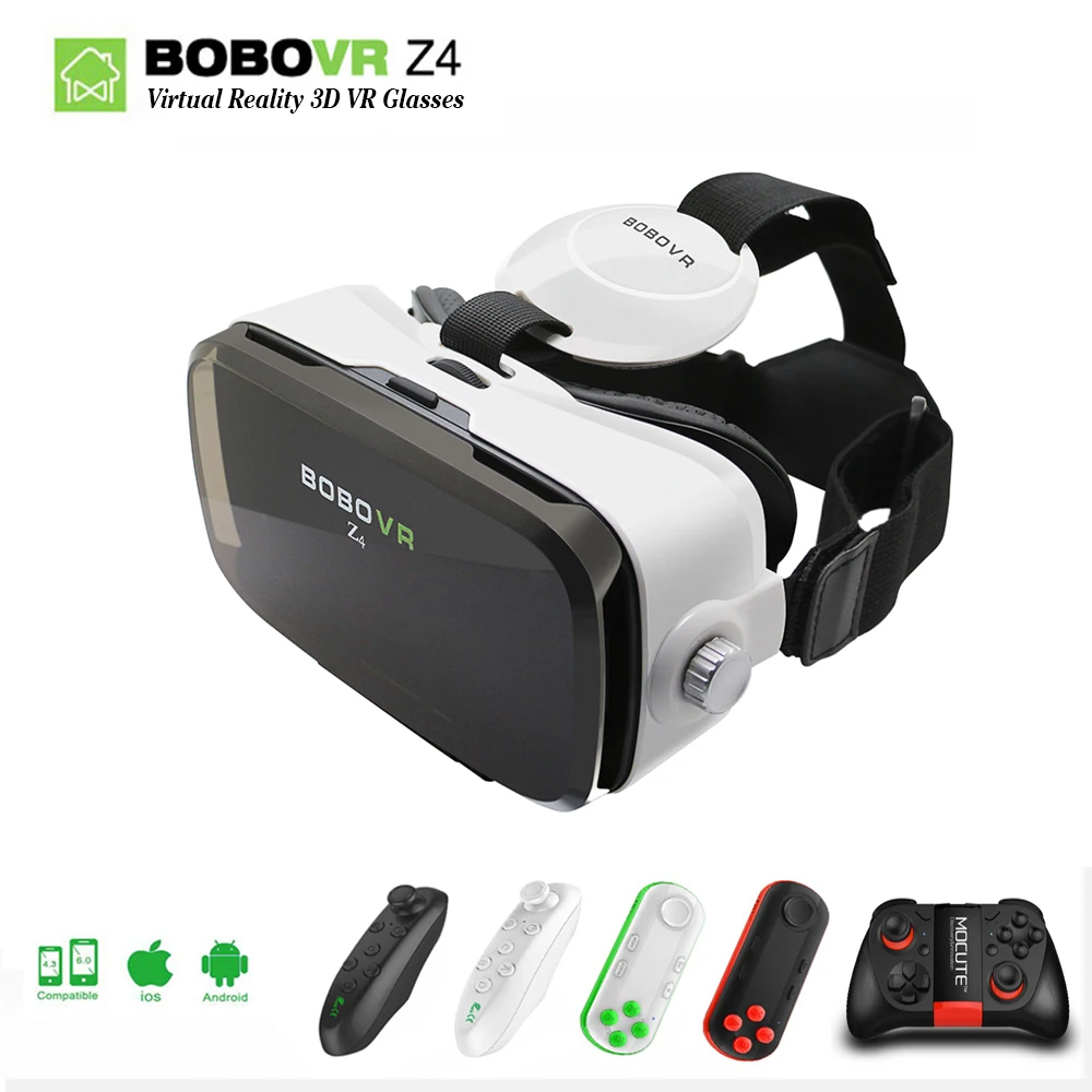 

Original Xiaozhai BOBOVR Z4 google cardboard Virtual Reality 3D VR Glasses Private Box Theater+Gamepad for 4.7 - 6.2" Phones 2.0