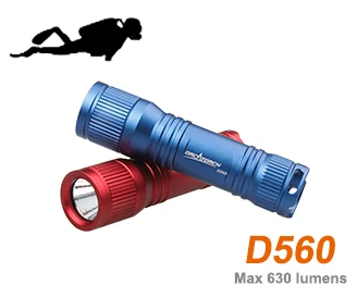 ORCATORCH D560 Led Dive Light CREE XML2 LED 630lm Scuba Diving Light LED Backup Light EDC Flashlight 150M Underwater
ORCATORCH D560 Led Dive Light CREE XML2 LED 630lm Scuba Diving Light LED Backup Light EDC Flashlight 150M Underwater