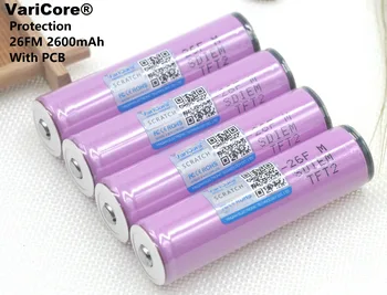 12 pcs. varicore for Protected New Original 18650 icr18650-26fm 2600 mAh Li-ion 3.7V Rechargeable Battery with PCB
12 pcs. varicore for Protected New Original 18650 icr18650-26fm 2600 mAh Li-ion 3.7V Rechargeable Battery with PCB