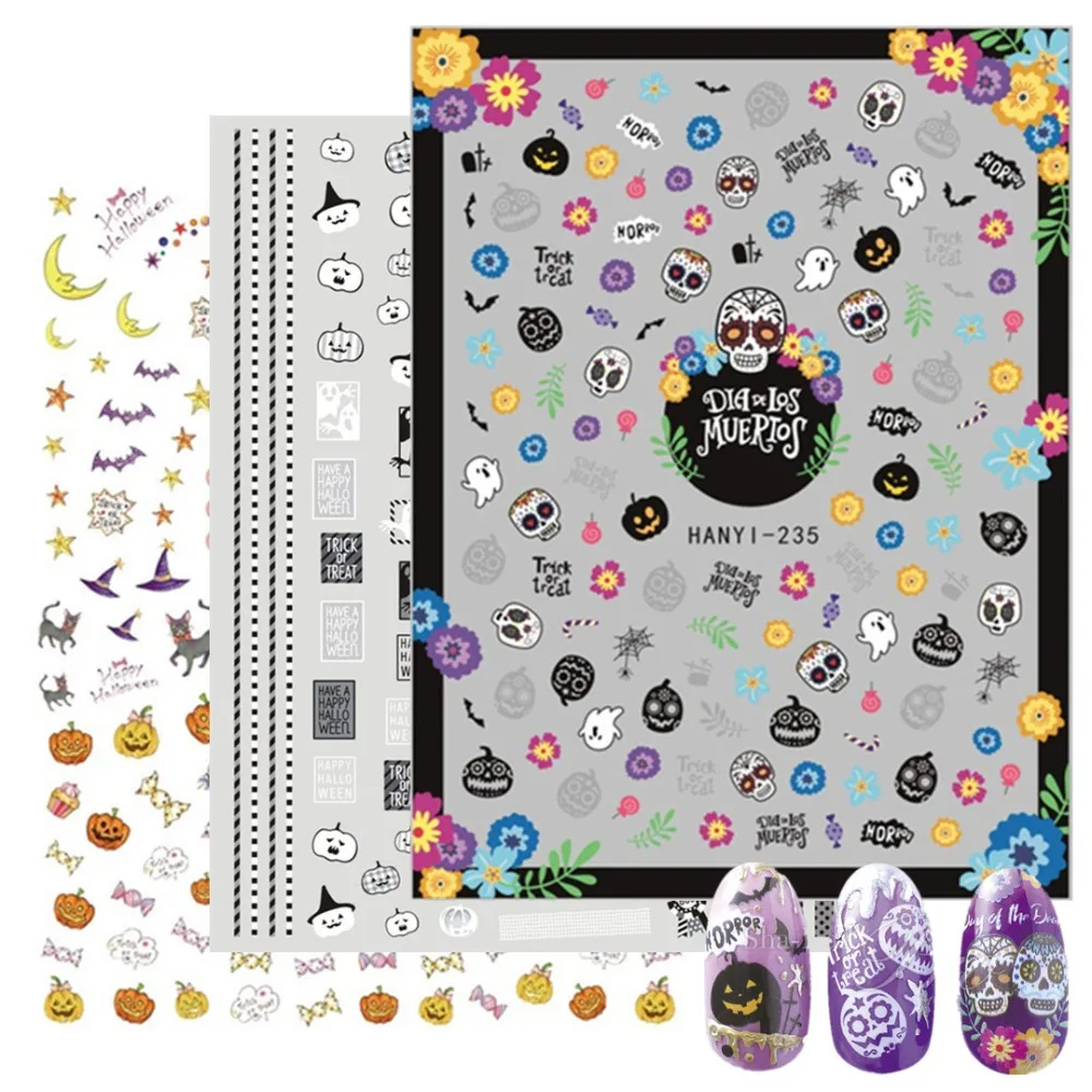 3d nail art sticker decal SOLONAIL hanyi-235 Halloween skudecals tools decoration nail sticker
3d nail art sticker decal SOLONAIL hanyi-235 Halloween skudecals tools decoration nail sticker