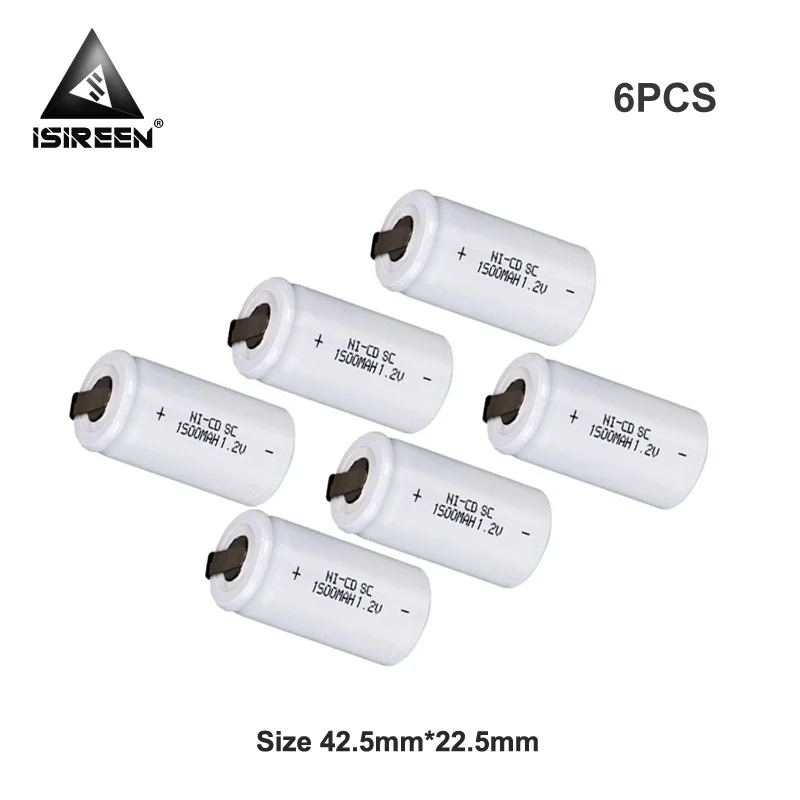 1.2V 1500mAh SC Rechargeable Batteries Cell Ni-CD DIY Power Tool Battery Packs Subc Ni CD Accumulator Electric Shout Microphone
1.2V 1500mAh SC Rechargeable Batteries Cell Ni-CD DIY Power Tool Battery Packs Subc Ni CD Accumulator Electric Shout Microphone