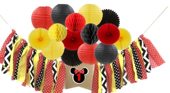 16 pcs Mickey Mouse Party Decor Kit - Red Yellow Black Paper Fan, Paper Lantern,Mickey Mouse Burlap Highchair Banner
16 pcs Mickey Mouse Party Decor Kit - Red Yellow Black Paper Fan, Paper Lantern,Mickey Mouse Burlap Highchair Banner
