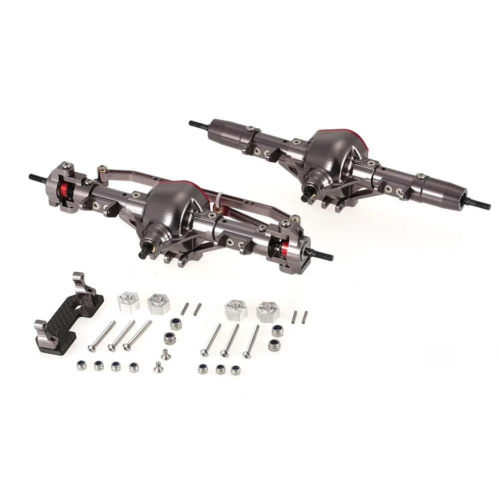CNC Aluminum Alloy Metal Front & Rear Axle with Steel Gear for RC Car 1/10 RC Crawler Car AXIAL SCX10 Honcho Cars DIY Assembly
CNC Aluminum Alloy Metal Front & Rear Axle with Steel Gear for RC Car 1/10 RC Crawler Car AXIAL SCX10 Honcho Cars DIY Assembly