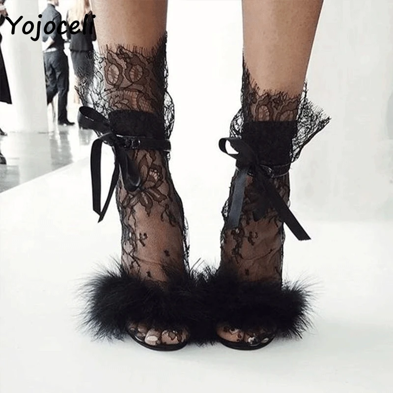 Yojoceli 2 pairs sexy lace socks women party clubwear see through lace crochet socks streetwear
Yojoceli 2 pairs sexy lace socks women party clubwear see through lace crochet socks streetwear