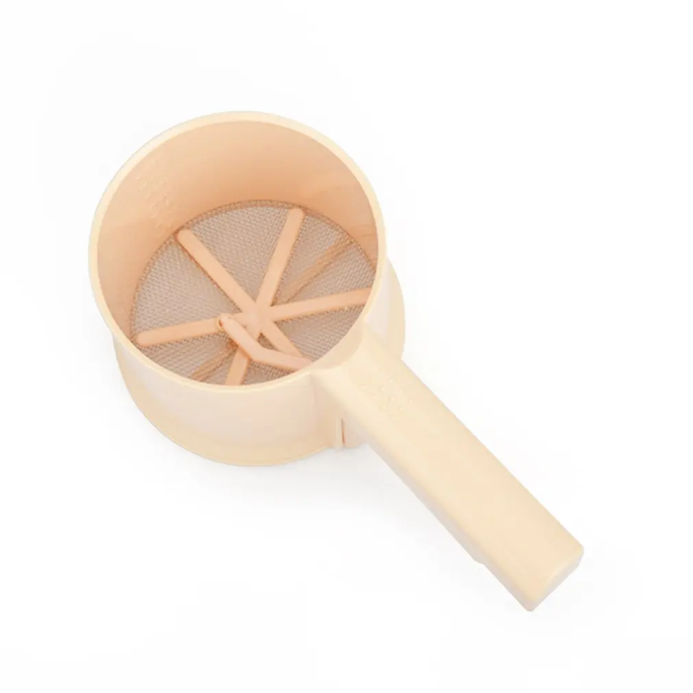 Single-layer Flour Sieve Sugar Powder Sieve Hand-held Cup Filter Fine Mesh Baking Tool Pp Material Baking Utensil
Single-layer Flour Sieve Sugar Powder Sieve Hand-held Cup Filter Fine Mesh Baking Tool Pp Material Baking Utensil
