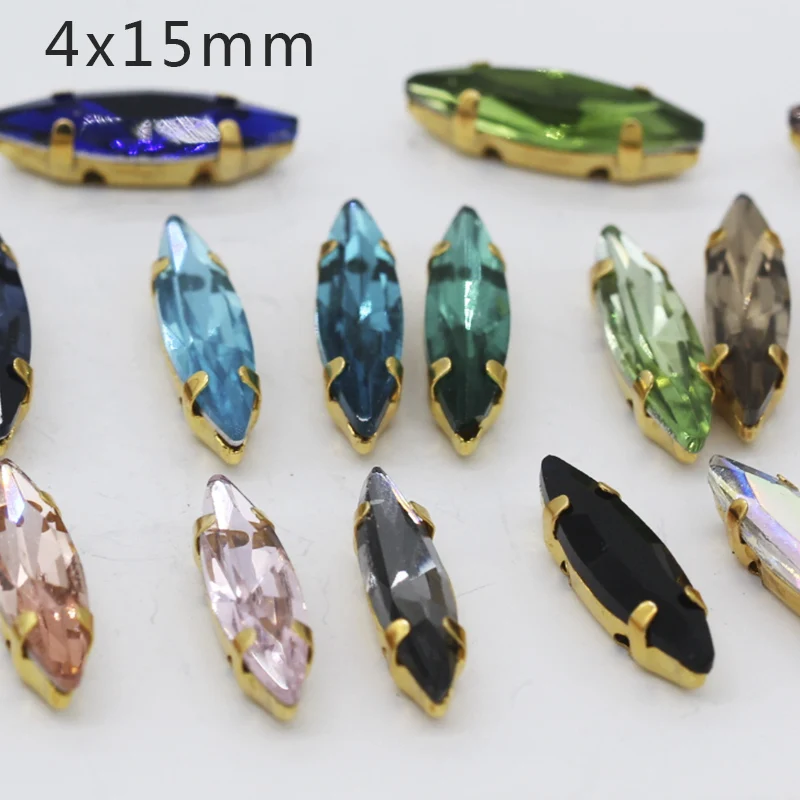 12p 4x15mm Navette Horse Eye sew on Fancy Glass stone with sewing Gold Claw setting Crystal rhinestones for Wedding Dress bags
12p 4x15mm Navette Horse Eye sew on Fancy Glass stone with sewing Gold Claw setting Crystal rhinestones for Wedding Dress bags