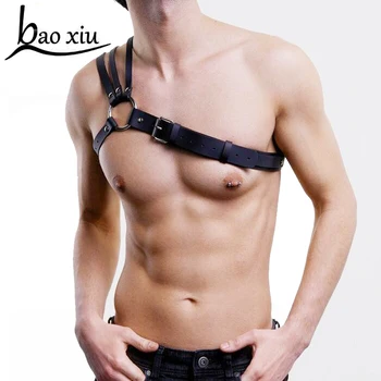 2019 Men PU Leather Shoulder Body Chest Harness Adjustable Costume Belt Sexy Bondage Party Lingerie Garter Gothic Straps Belts
2019 Men PU Leather Shoulder Body Chest Harness Adjustable Costume Belt Sexy Bondage Party Lingerie Garter Gothic Straps Belts