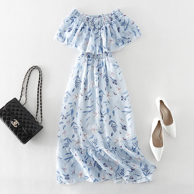 Summer Bohemian Beach Long Dress Women Slash Neck Short Sleeve Backless Sexy Club Party Dresses Print Floral Chiffon Boho Dress
Summer Bohemian Beach Long Dress Women Slash Neck Short Sleeve Backless Sexy Club Party Dresses Print Floral Chiffon Boho Dress