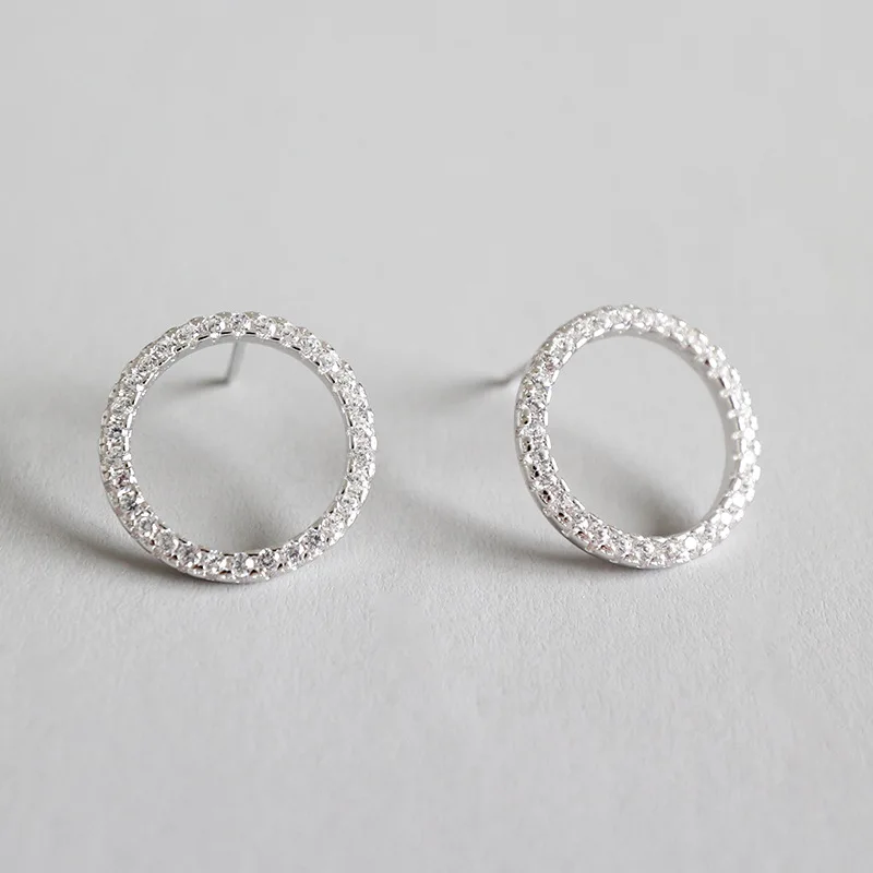 100% 925 sterling silver circle earrings for women pendientes mujer, shiny cubic zirconia stud earring aretes crystal jewelry
100% 925 sterling silver circle earrings for women pendientes mujer, shiny cubic zirconia stud earring aretes crystal jewelry