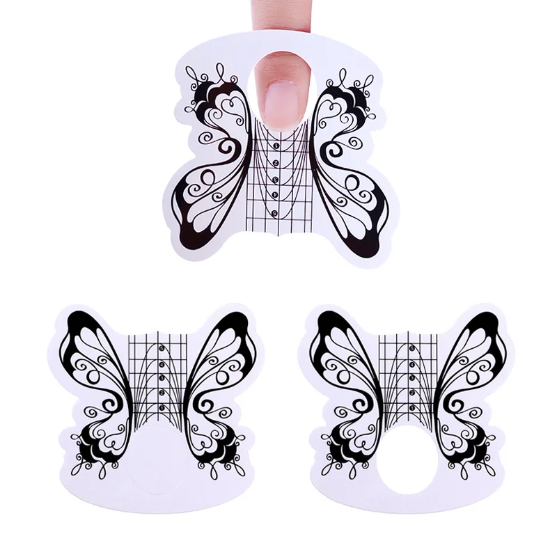 100 Pcs Black Butterfly Shape Nail Forms For Acrylic UV Nail Tips Extension Nail Art Builder Guide Form
100 Pcs Black Butterfly Shape Nail Forms For Acrylic UV Nail Tips Extension Nail Art Builder Guide Form