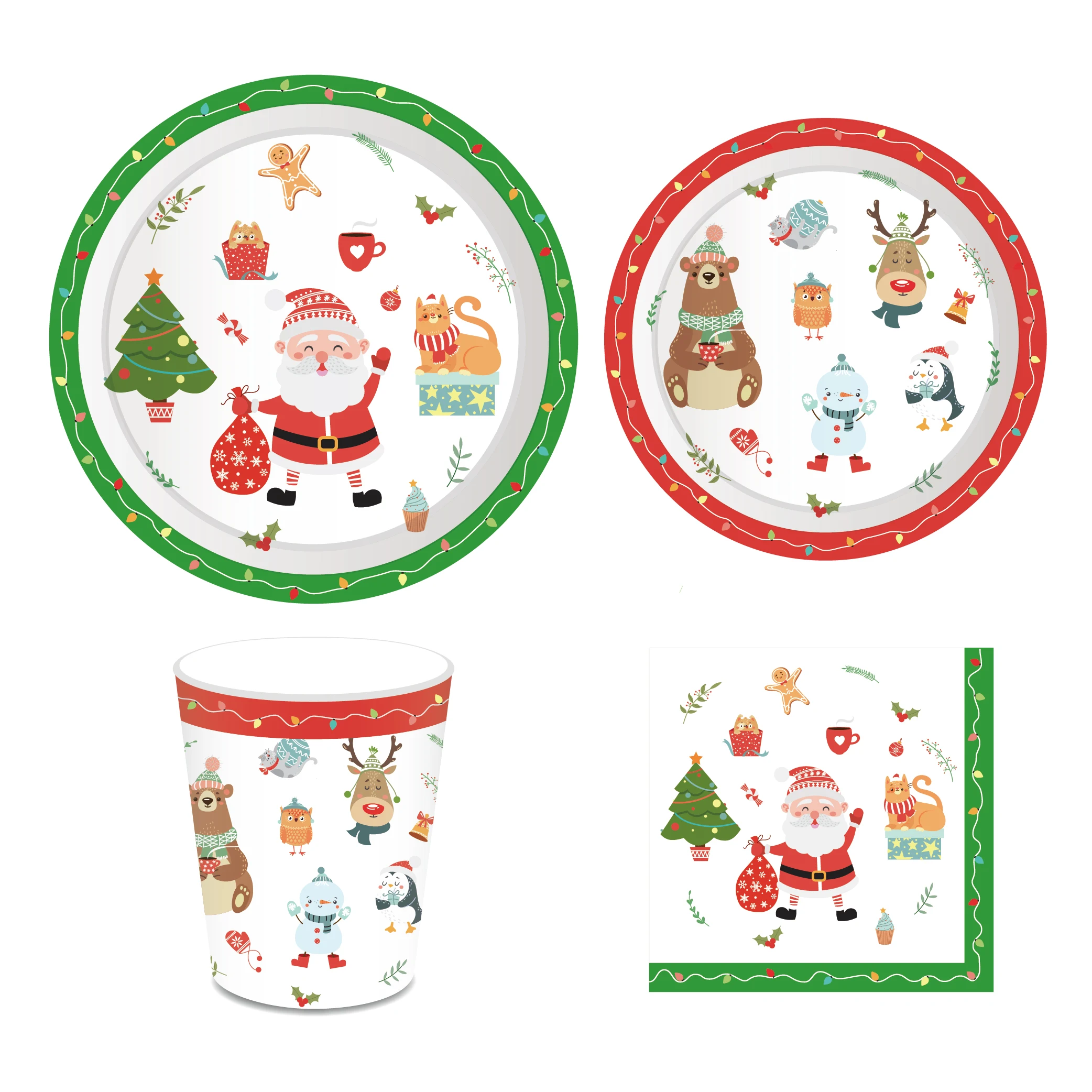Merry Christmas Decorations for Home Santa Claus Disposable Tableware Sets Happy New Years Celebration Christmas Party Favors
Merry Christmas Decorations for Home Santa Claus Disposable Tableware Sets Happy New Years Celebration Christmas Party Favors