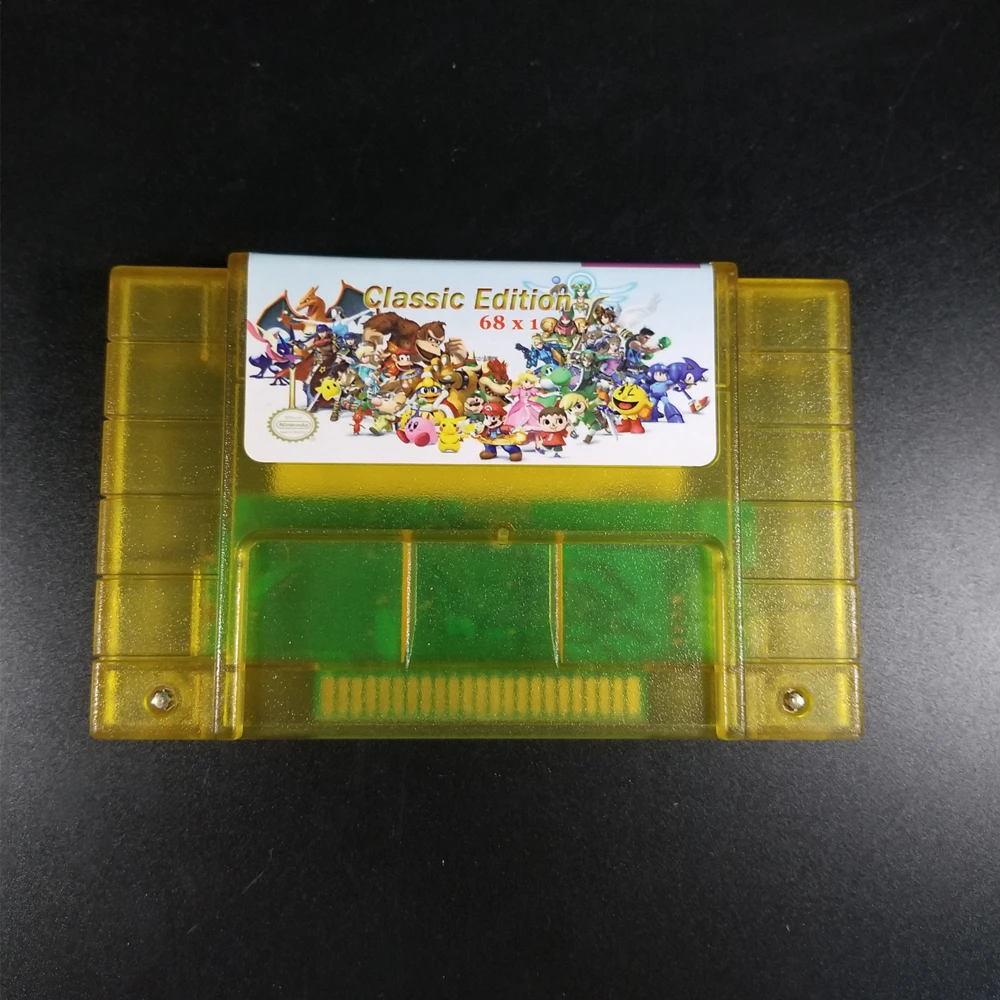 Super 68 in 1 Battery Save Game Cartridge Harvest Moon Goof Troop Final Fansty II III IV Megaman X IV Terranigma Zeldaed Link
Super 68 in 1 Battery Save Game Cartridge Harvest Moon Goof Troop Final Fansty II III IV Megaman X IV Terranigma Zeldaed Link