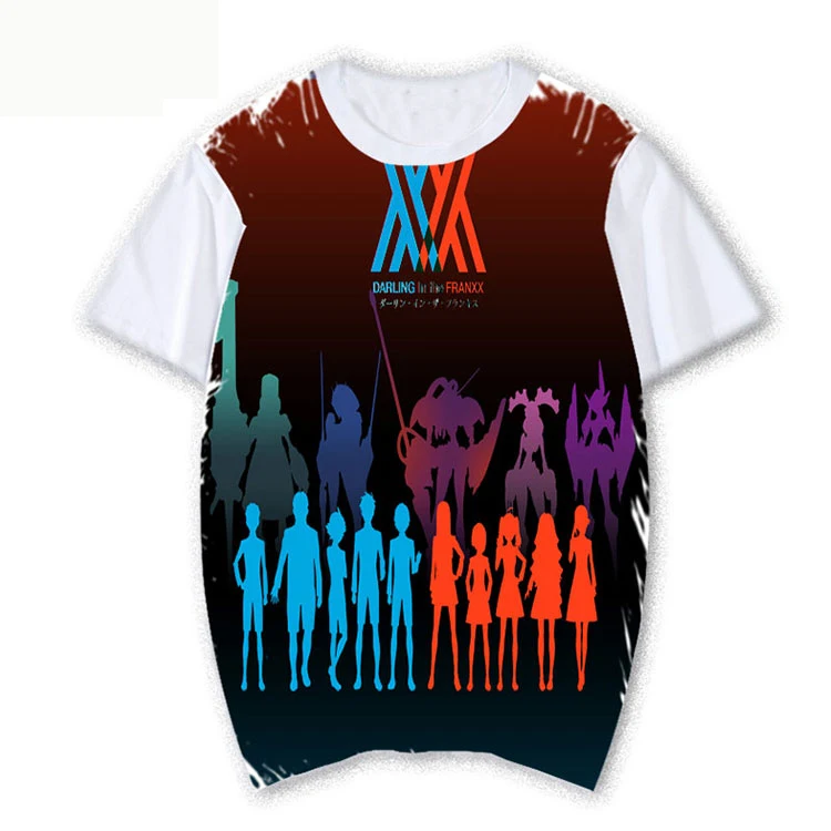 Darling in the FranXX T-shirts Anime ICHIGO ZERO TWO Cosplay T shirt Casual Breathable Tops Tees New
Darling in the FranXX T-shirts Anime ICHIGO ZERO TWO Cosplay T shirt Casual Breathable Tops Tees New