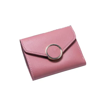 Small Wallet Ladies Student New Short Ring Metal Retro Solid Color Tri-fold Clutch Handle on Pocket Cute Smart Bendy Gift
Small Wallet Ladies Student New Short Ring Metal Retro Solid Color Tri-fold Clutch Handle on Pocket Cute Smart Bendy Gift