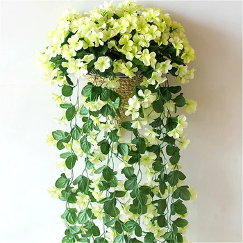 1pcs Artificial Silk Violet Flower Simulation Plant Wall Hanging Ivy Orchid Flowers Vine Home Wedding Background Wall Decoration
1pcs Artificial Silk Violet Flower Simulation Plant Wall Hanging Ivy Orchid Flowers Vine Home Wedding Background Wall Decoration