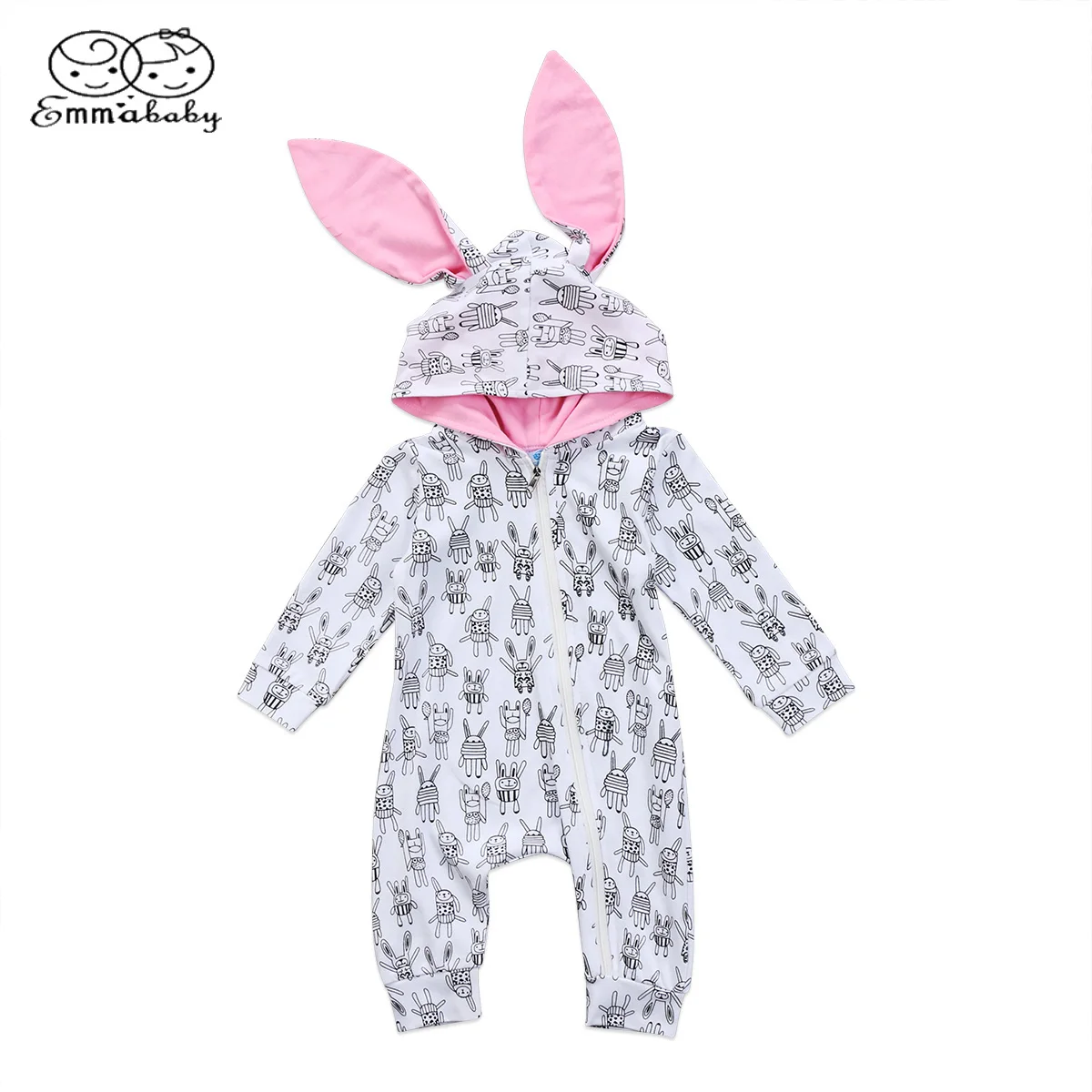 Emmababy Winter Warm Newborn Baby Girl Boy Rabbit 3D Ear Zipper Hooded Romper Jumpsuit Outfits Clothes
Emmababy Winter Warm Newborn Baby Girl Boy Rabbit 3D Ear Zipper Hooded Romper Jumpsuit Outfits Clothes