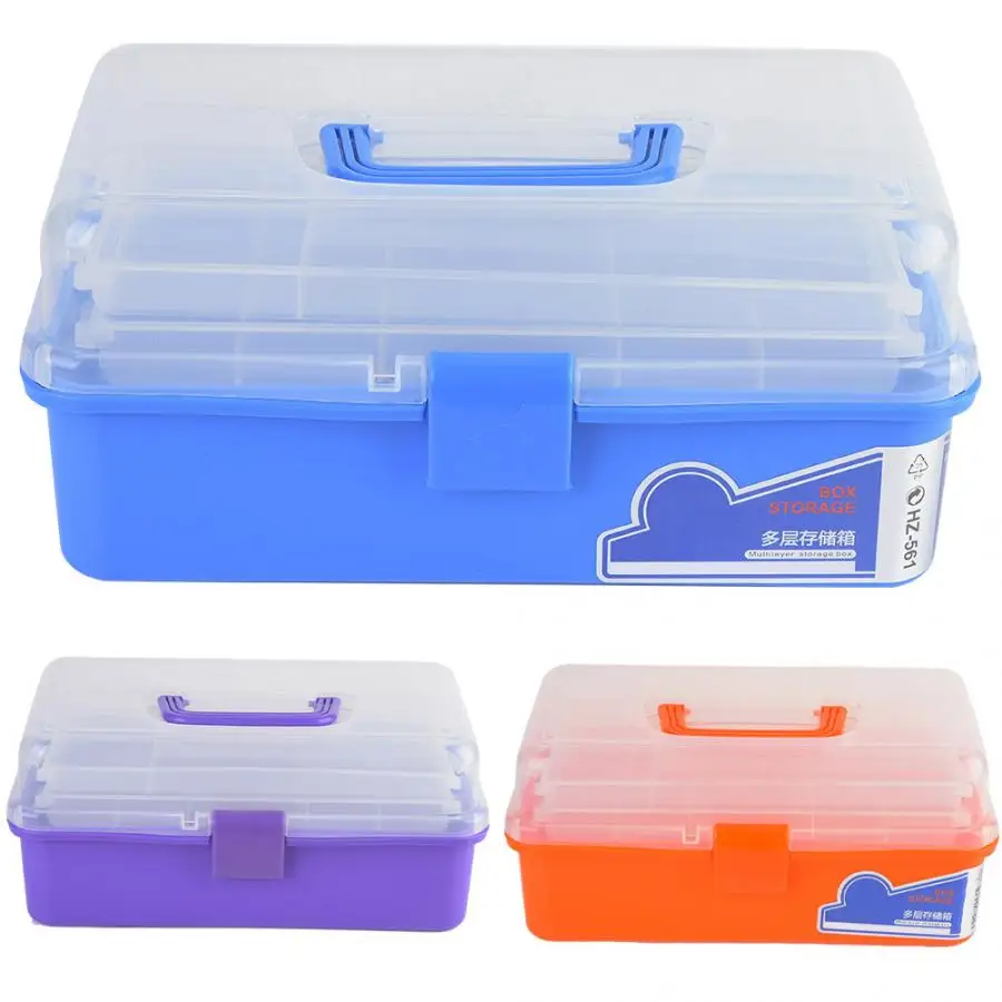 Three-layer Translucent Storage Box Large Art Supplies Storage Boxes Multi-function Organizer for Bead Rings Jewelry Container
Three-layer Translucent Storage Box Large Art Supplies Storage Boxes Multi-function Organizer for Bead Rings Jewelry Container