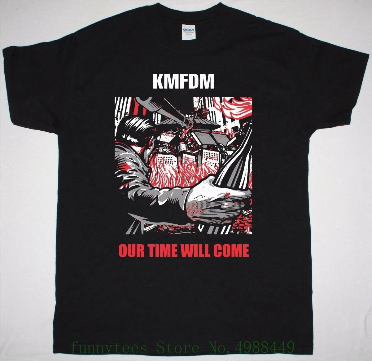 Kmfdm Our Time Will Come Mens Black T Shirt Industrial Excessive Force Mdfmk New Fashion Men T-shirt
Kmfdm Our Time Will Come Mens Black T Shirt Industrial Excessive Force Mdfmk New Fashion Men T-shirt