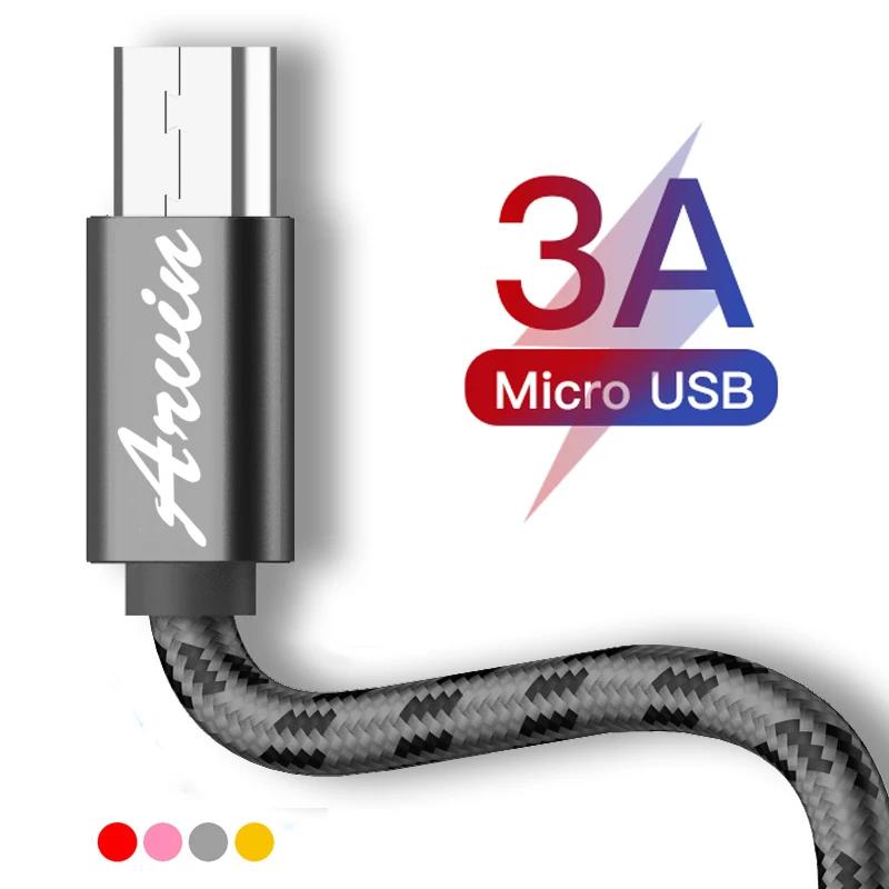 Arvin Micro USB Cable 3A Fast Charging Microusb Charger Cord For Samsung Xiaomi Redmi Note 5 Pro Tablet Android Phone Data Cable 
Arvin Micro USB Cable 3A Fast Charging Microusb Charger Cord For Samsung Xiaomi Redmi Note 5 Pro Tablet Android Phone Data Cable