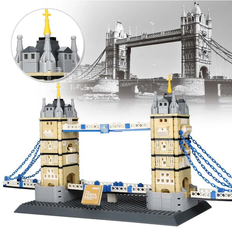 Creator Expert 969pcs The Tower Bridge Of London-England World Famous Architecture Building Blocks Toys For Children City Sets
Creator Expert 969pcs The Tower Bridge Of London-England World Famous Architecture Building Blocks Toys For Children City Sets