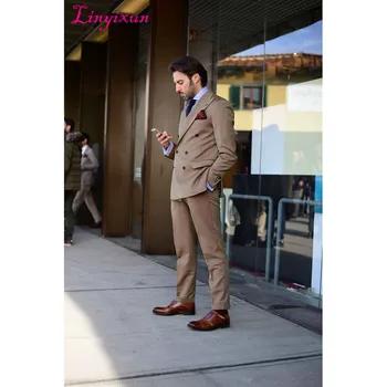 Linyixun 2017 Latest Coat Pant Designs Brown Men Suit Jacket Slim Fit Tuxedo Groom mens suits Custom Prom Blazer Terno Masculino
Linyixun 2017 Latest Coat Pant Designs Brown Men Suit Jacket Slim Fit Tuxedo Groom mens suits Custom Prom Blazer Terno Masculino