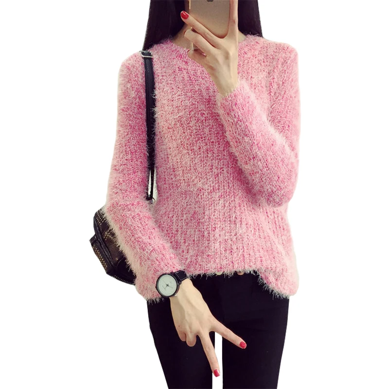 2019 New Fall Winter Loose Mohair Pullover Hedging Round Neck Sweaters Bottoming Sweater Women Jumper Vestidos LXJ048
2019 New Fall Winter Loose Mohair Pullover Hedging Round Neck Sweaters Bottoming Sweater Women Jumper Vestidos LXJ048