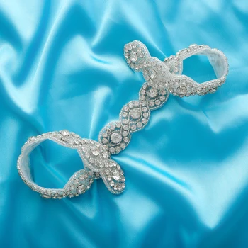 Crystal DIY Wedding Dresses Clear Accessories Bridal Beads Chain Rhinestones Silver Applique Belt Sewing S108
Crystal DIY Wedding Dresses Clear Accessories Bridal Beads Chain Rhinestones Silver Applique Belt Sewing S108