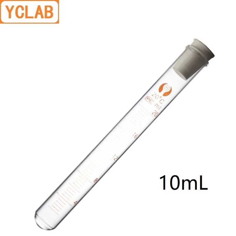 YCLAB 10mL Test Tube Glass with Graduation Rubber or Silica Gel Stopper High Temperature Acid Alkali Resistance
YCLAB 10mL Test Tube Glass with Graduation Rubber or Silica Gel Stopper High Temperature Acid Alkali Resistance