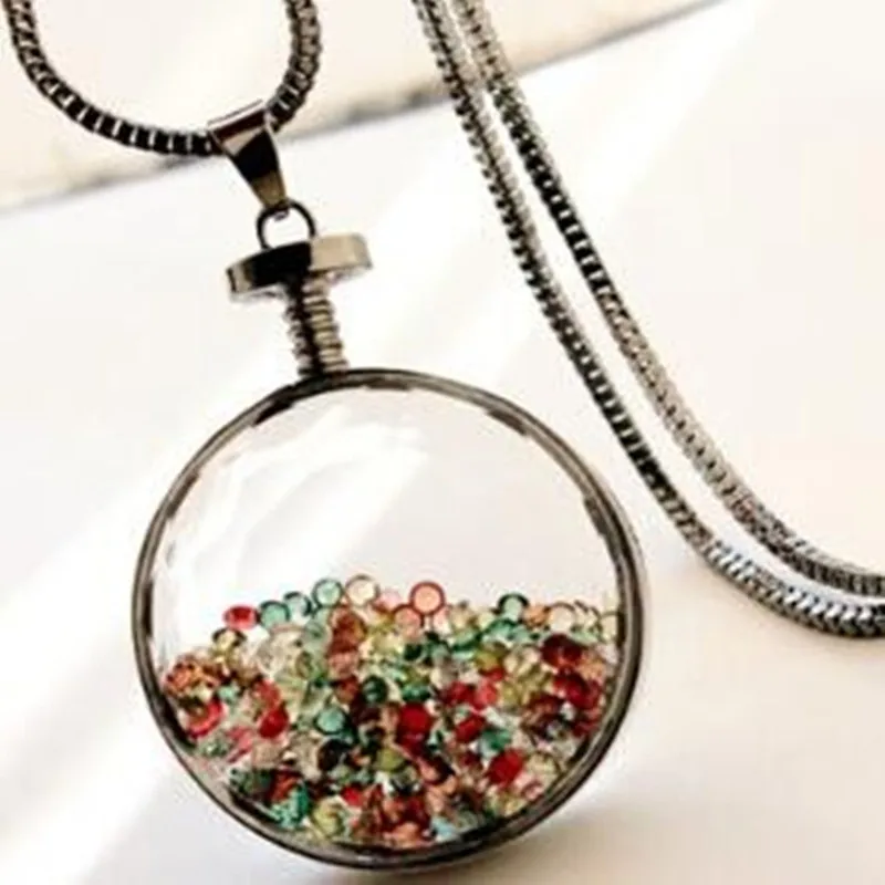 Luxury color crystal pendant necklace chain sweater woman Korean long sweater chain necklace accessories
Luxury color crystal pendant necklace chain sweater woman Korean long sweater chain necklace accessories