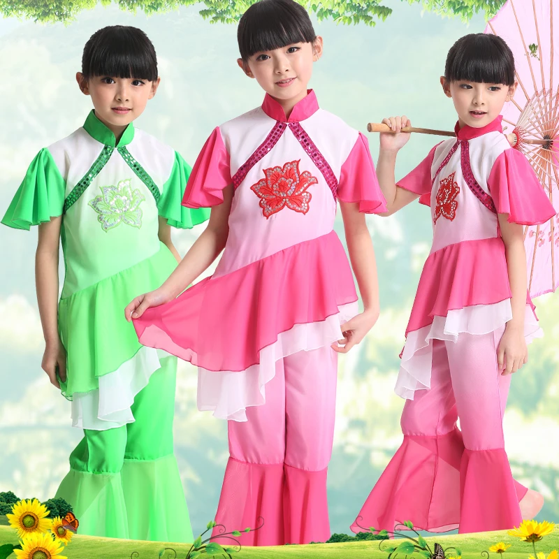 Фото Танцевальные костюмы для девочек Yangko Детская Классическая танцевальная одежда