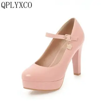 QPLYXCO 2018 New Sweet fashion Big size 31-47 shoes woman high heels(9.5cm) ladies fashion pumps Party dance wedding shoes 1-7
QPLYXCO 2018 New Sweet fashion Big size 31-47 shoes woman high heels(9.5cm) ladies fashion pumps Party dance wedding shoes 1-7