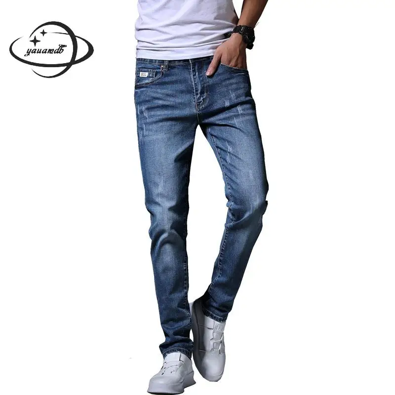 Men Jeans Autumn Spring Male Trousers Clothing Straight Pencil Pants Full Length Letter Hole Casual Man Clothes Y63
Men Jeans Autumn Spring Male Trousers Clothing Straight Pencil Pants Full Length Letter Hole Casual Man Clothes Y63