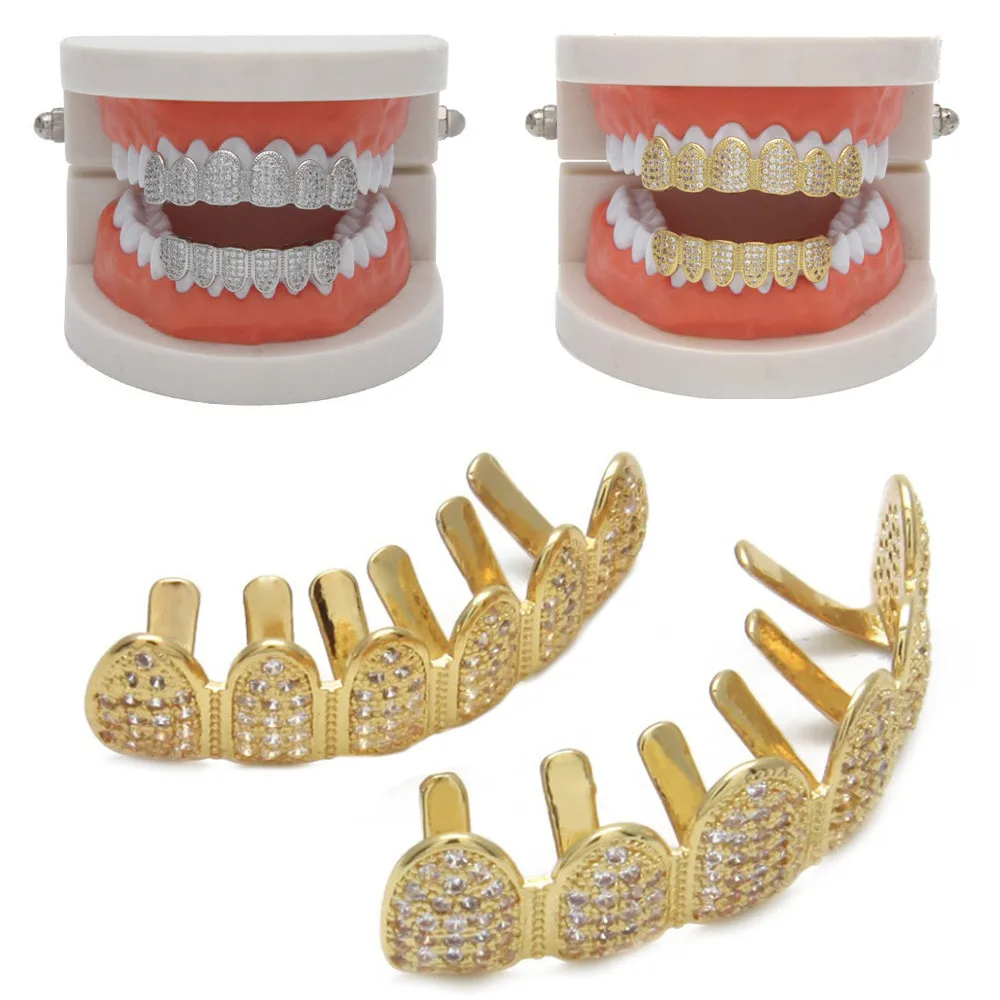 NEW Hot sell 6 Tooth Gold-plated Hip Hop Teeth Cap with Diamond Dental Jewelry Care tool dropship P#
NEW Hot sell 6 Tooth Gold-plated Hip Hop Teeth Cap with Diamond Dental Jewelry Care tool dropship P#
