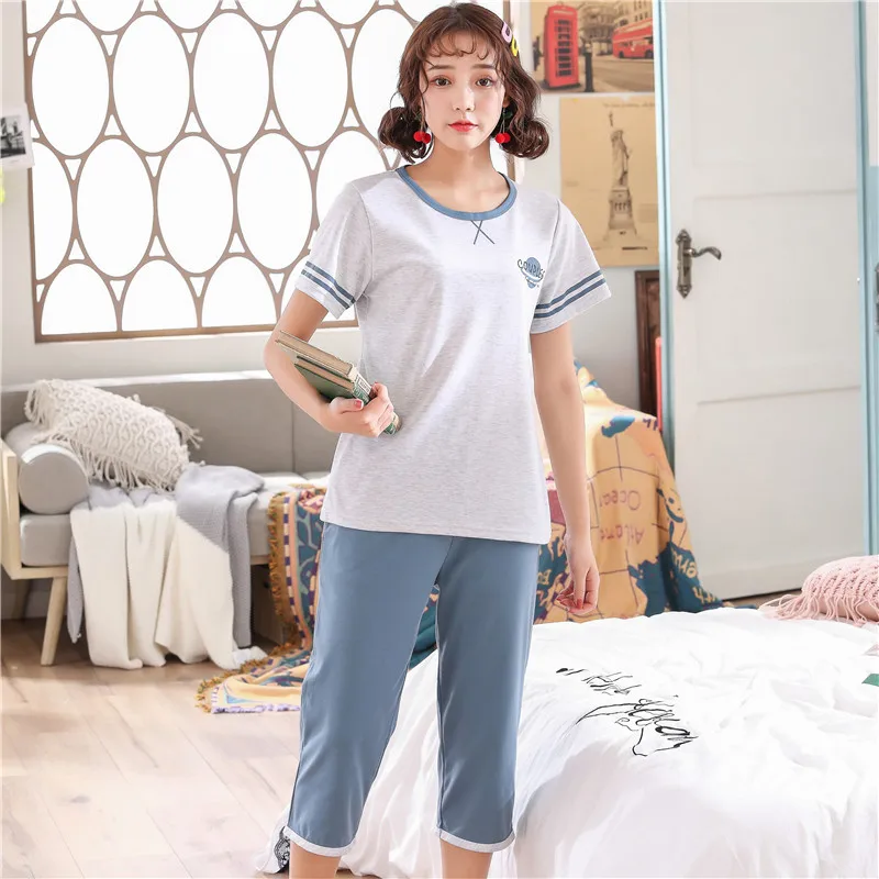 summer simple pyjamas women 100% cotton short sleeves ladies pajama sets shorts cute cartoon sleepwear big size women homewear
summer simple pyjamas women 100% cotton short sleeves ladies pajama sets shorts cute cartoon sleepwear big size women homewear
