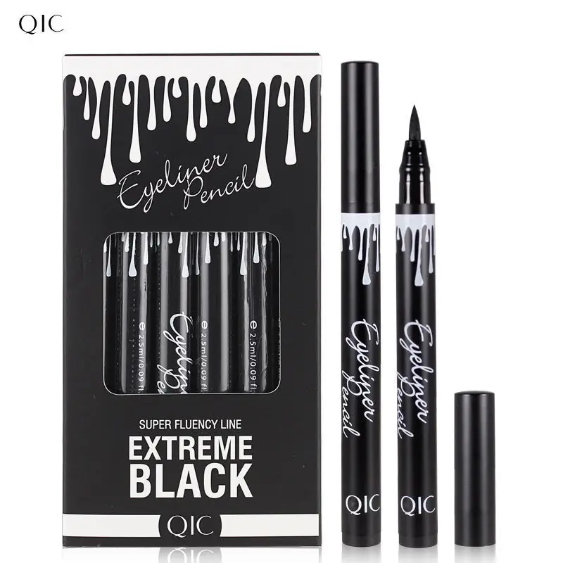 QIC Makeup Long Lasting Waterproof Black Eyeliner Pencil Waterproof Make Up Eyeliner Liquid Makeup Fast Dry Eye Liner Pen Q603
QIC Makeup Long Lasting Waterproof Black Eyeliner Pencil Waterproof Make Up Eyeliner Liquid Makeup Fast Dry Eye Liner Pen Q603