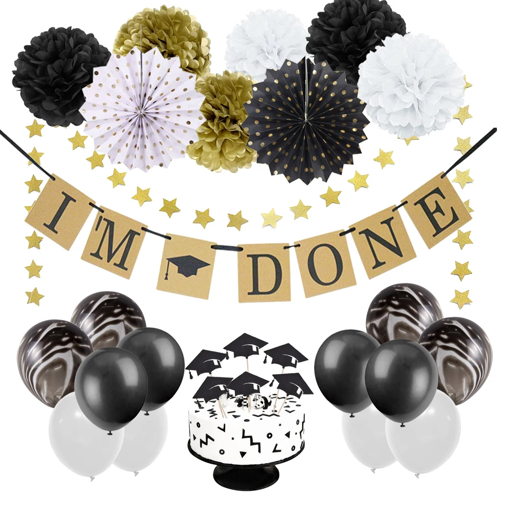 Graduation Party 2019 I AM DONE Banner Congrats Grad Cap Cake Topper Decoraions Nurse Graduation Party Balloons 19pcs
Graduation Party 2019 I AM DONE Banner Congrats Grad Cap Cake Topper Decoraions Nurse Graduation Party Balloons 19pcs